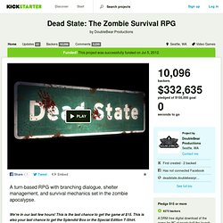 Dead State: The Zombie Survival RPG by DoubleBear Productions