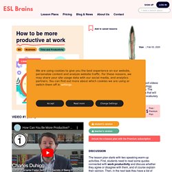 eslbrains - How to be more productive at work