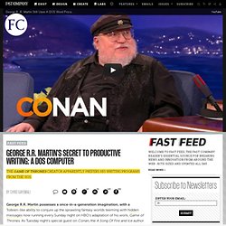 George R.R. Martin's Secret To Productive Writing: A DOS Computer