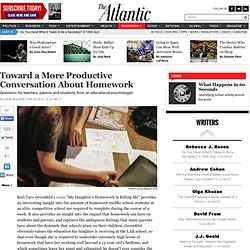 Toward a More Productive Conversation About Homework - Richard Walker