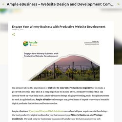Engage Your Winery Business with Productive Website Development