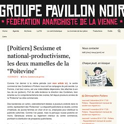 [Poitiers] Sexisme et national-productivisme, les deux mamelles de la “Poitevine”
