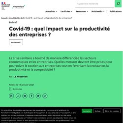 Covid-19 et impact sur la productivité des entreprises