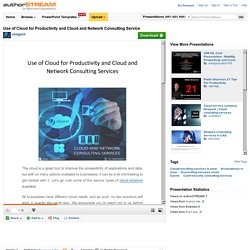 Cloud and Network Consulting & Support Services