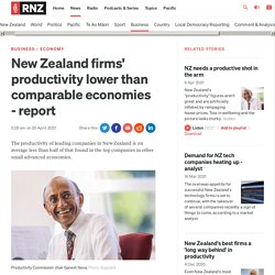 New Zealand firms' productivity lower than comparable economies - report