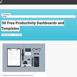50 Free Productivity Dashboards and Templates