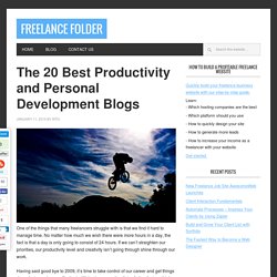 The 20 Best Productivity and Personal Development Blogs