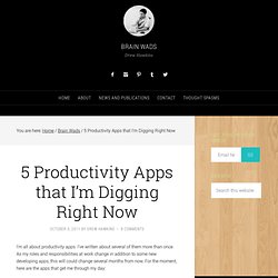 5 Productivity Apps I Love Right Now