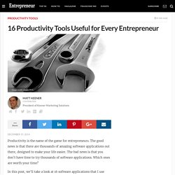 16 Productivity Tools Nobody Can Live Without