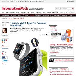 10 Apple Watch Apps For Business, Productivity