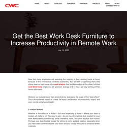 Get the Best Work Desk Furniture to Increase Productivity in Remote Work - CWC International Corp.