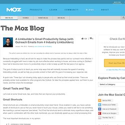 A Linkbuilder's Gmail Productivity Setup (with Outreach Emails from 4 Industry Linkbuilders)