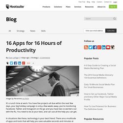 16 Apps for 16 Hours of Productivity