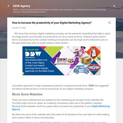How to increase the productivity of your Digital Marketing Agency?