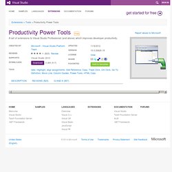Productivity Power Tools extension