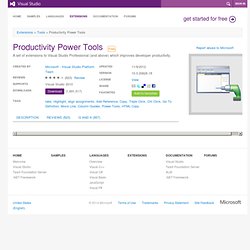 Productivity Power Tools