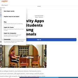 20+ Productivity Apps for College Students and Young Professionals