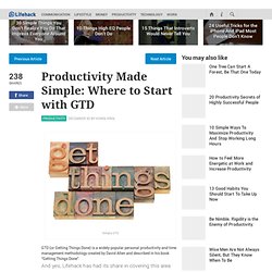 Stepcase Lifehack Productivity Made Simple: Where to Start with GTD