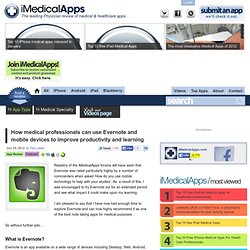How to use Evernote to enhance your productivity and improve your understanding of medicine