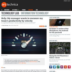 Help: My manager wants to measure my team’s productivity by velocity