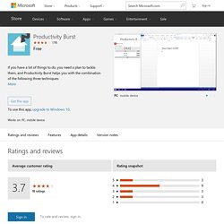 Productivity Burst – Windows Apps on Microsoft Store