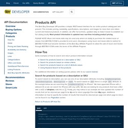 Products API