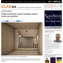 AFGH architects create foldable indoor multi-use pavilion