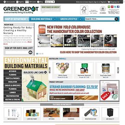 green building, interior finish supplies