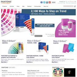 Pantone - UK - pantone colours, products and guides for accurate colour communication.
