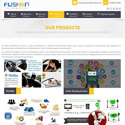 Our Products – Fusion Informatics