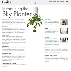 Products - BOSKKE Sky Planter - a revolutionary upside down self-watering planter