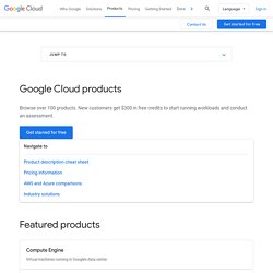 More Products — Cloud Platform