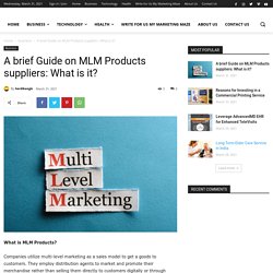 All About MLM Products suppliers