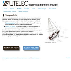 Produits - Nautelec, Electricité Marine et Fluviale.