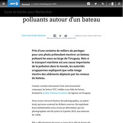 ceci n'est pas une nappe de produits polluants autour d'un bateau