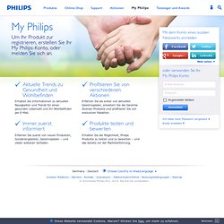 Produkte - Club Philips Anmeldung-Mozilla Firefox