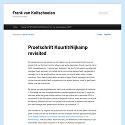 Kolfschooten: Proefschrift Kourtit/Nijkamp revisited