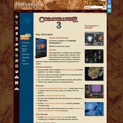 Cosmographer 3 - map making for fantasy, modern and SF RPGs, and historical cartographers