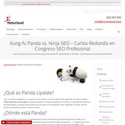 Kung-fu Panda vs. Ninja SEO - Carlos Redondo en Congreso SEO Profesional