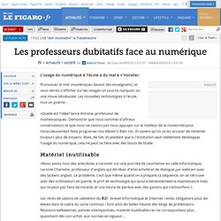 France : Les professeurs dubitatifs face au numérique