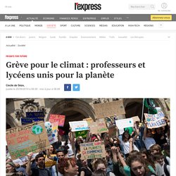 Grève pour le climat : professeurs et lycéens unis pour la planète