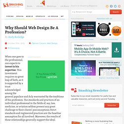 Why Should Web Design Be A Profession?