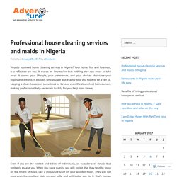 Professional house cleaning services and maids in Nigeria
