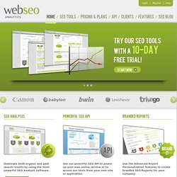 SEO Software & Professional SEO Tools - Web SEO Analytics