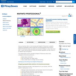 Try MapInfo Professional 11.0 FREE for 30 days! – Pitney Bowes Business Insight