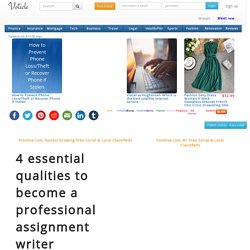 4 essential qualities to become a professional assignment writer