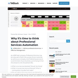 Why it’s time to think about Professional Services Automation - TekStack