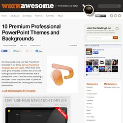 10 Premium Professional PowerPoint Themes and Backgrounds