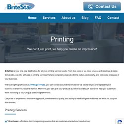 Professional Custom Printing Services
