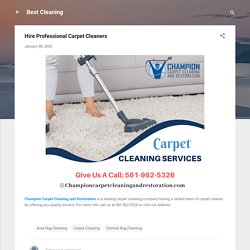 Hire Professional Carpet Cleaners